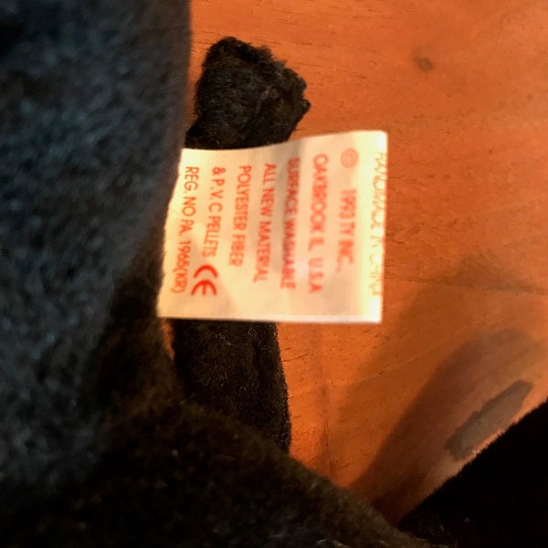 TY Beanie Baby Black Cow Daisy