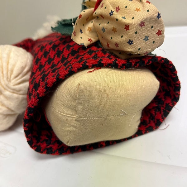 Tabletop Fabric Santa Claus Figurine Christmas Decoration 14in