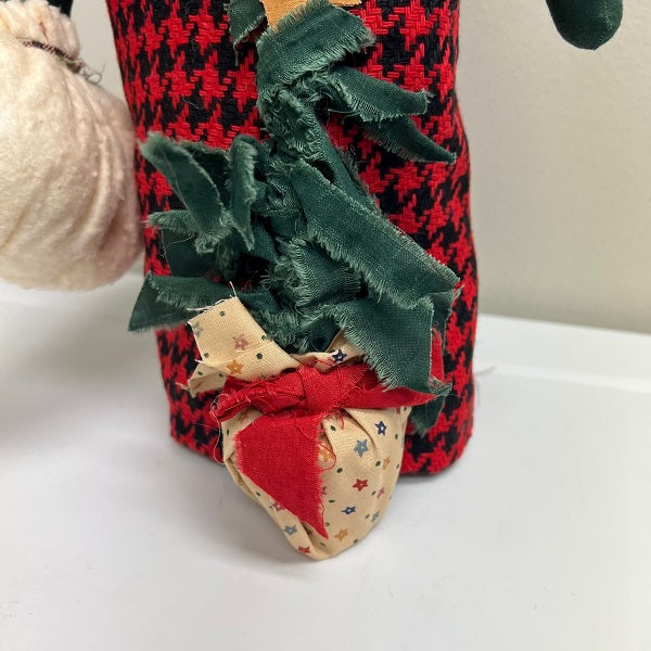 Tabletop Fabric Santa Claus Figurine Christmas Decoration 14in