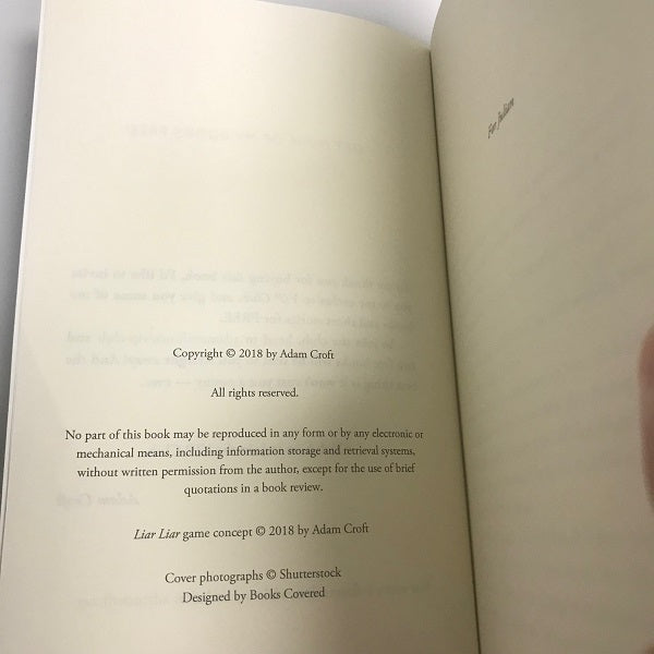 Tell Me I'm Wrong Paperback Book Adam Croft 2018