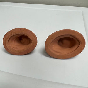 Terra Cotta Frog Pot Risers Set of 2 Small 2 inch