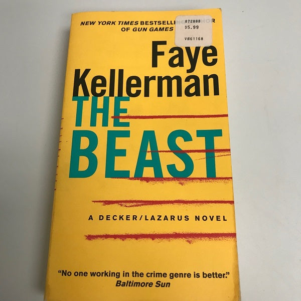 The Beast A Decker Lazarus Novel by Faye Kellerman Paperback Book