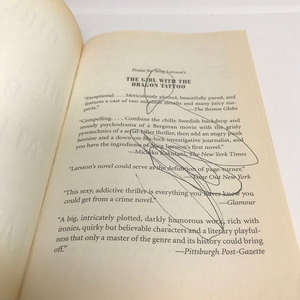 The Girl with the Dragon Tattoo Paperback Book by Stieg Larsson 2008