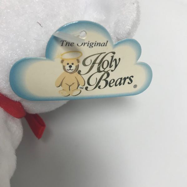 The Original Holy Bear United Methodist Church White Bear Red Ribbon Bow 