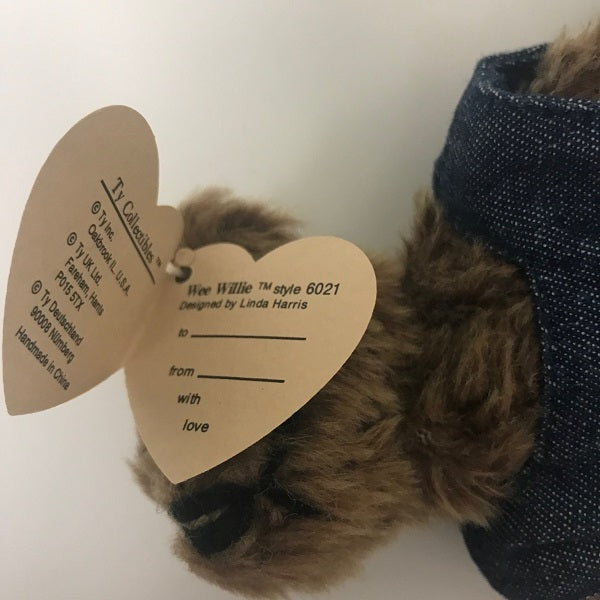 Ty Attic Treasures Collection Wee Willie Bear 1993 8 Inch