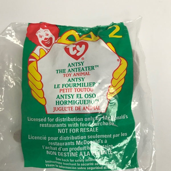 Ty Beanie Babies McDonalds Happy Meal Toy Antsy the Anteater1999