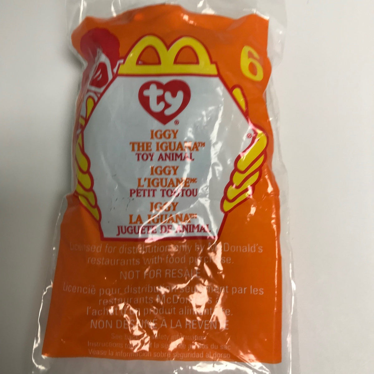 Ty Beanie Babies McDonalds Happy Meal Toy Iggy the Iguana 1999