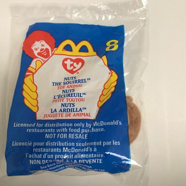 Ty Beanie Babies McDonalds Happy Meal Toy Nuts the Squirrel 