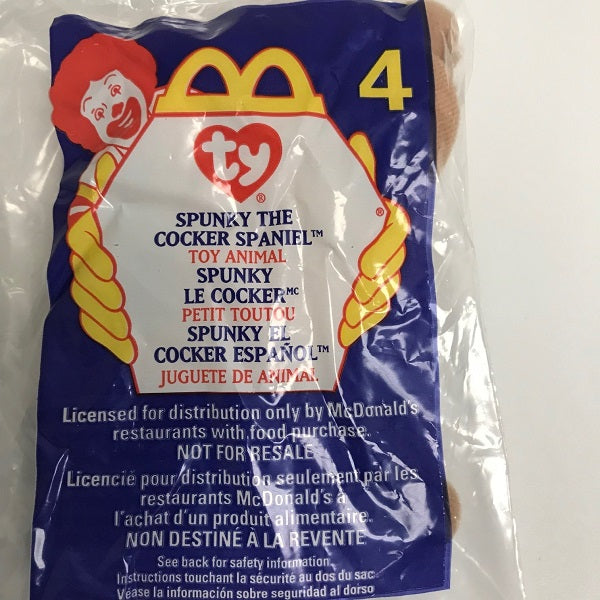 Ty Beanie Babies McDonalds Happy Meal Toy Spunky the Cocker Spaniel