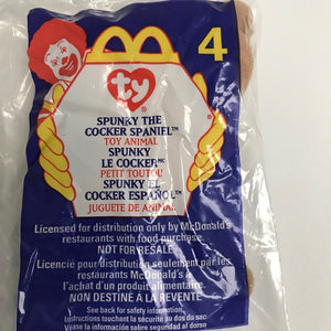 Ty Beanie Babies McDonalds Happy Meal Toy Spunky the Cocker Spaniel