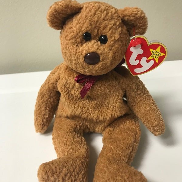 Ty Beanie Baby Curly the Bear 1996