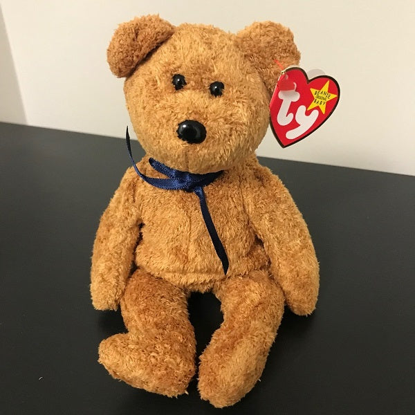 Ty Beanie Baby Fuzz the Bear 1998