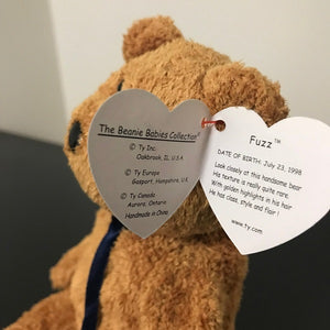 Ty beanie baby fuzz july 23 1998 shop