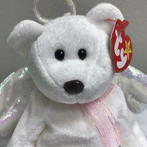 Ty Beanie Baby Halo the Bear Angel with Brown Nose 1998