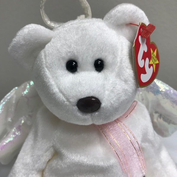 Ty Beanie Baby Halo the Bear Angel with Brown Nose 1998 - Chickenmash Farm