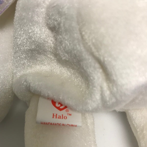 Ty Beanie Baby Halo the Bear Angel with Brown Nose 1998