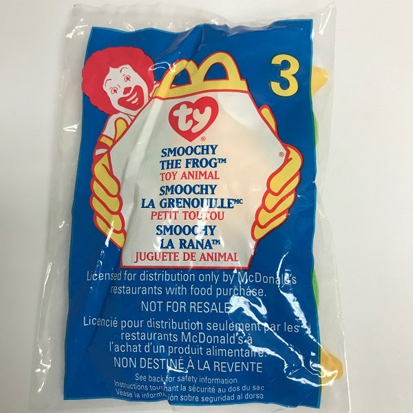 Ty Beanie Baby McDonalds Happy Meal Toy Smoochy the Frog 1999