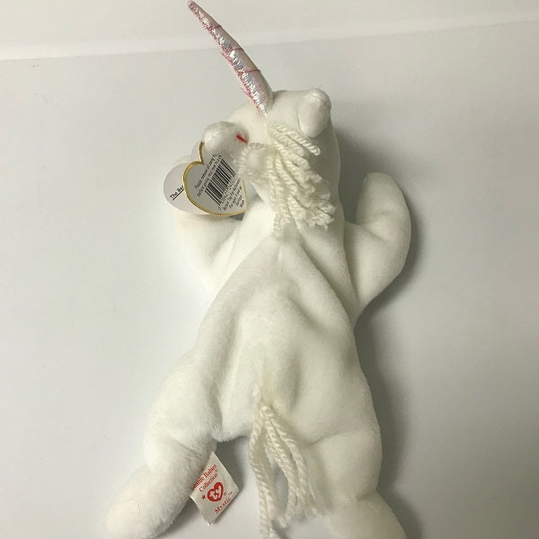 Ty Beanie Baby Mystic the Unicorn Iridescent Horn Coarse Mane