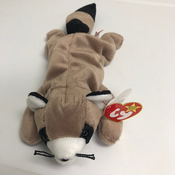 Ty Beanie Baby Ringo Raccoon 1995 Plush with Tag Protected