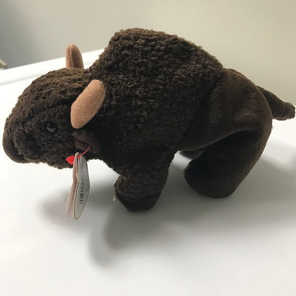 Ty Beanie Baby Roam the Buffalo Brown Buffalo