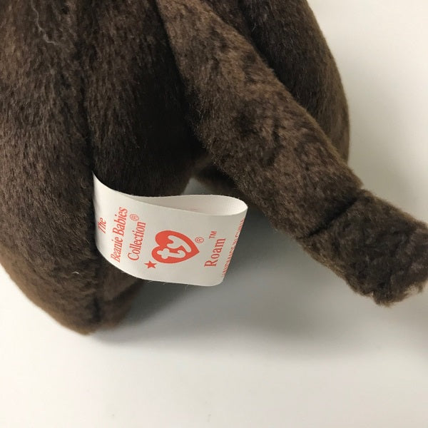 Ty Beanie Baby Roam the Buffalo Brown Buffalo tush tag
