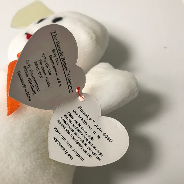 Ty Beanie Baby Spooky the Ghost Style 4090 tag