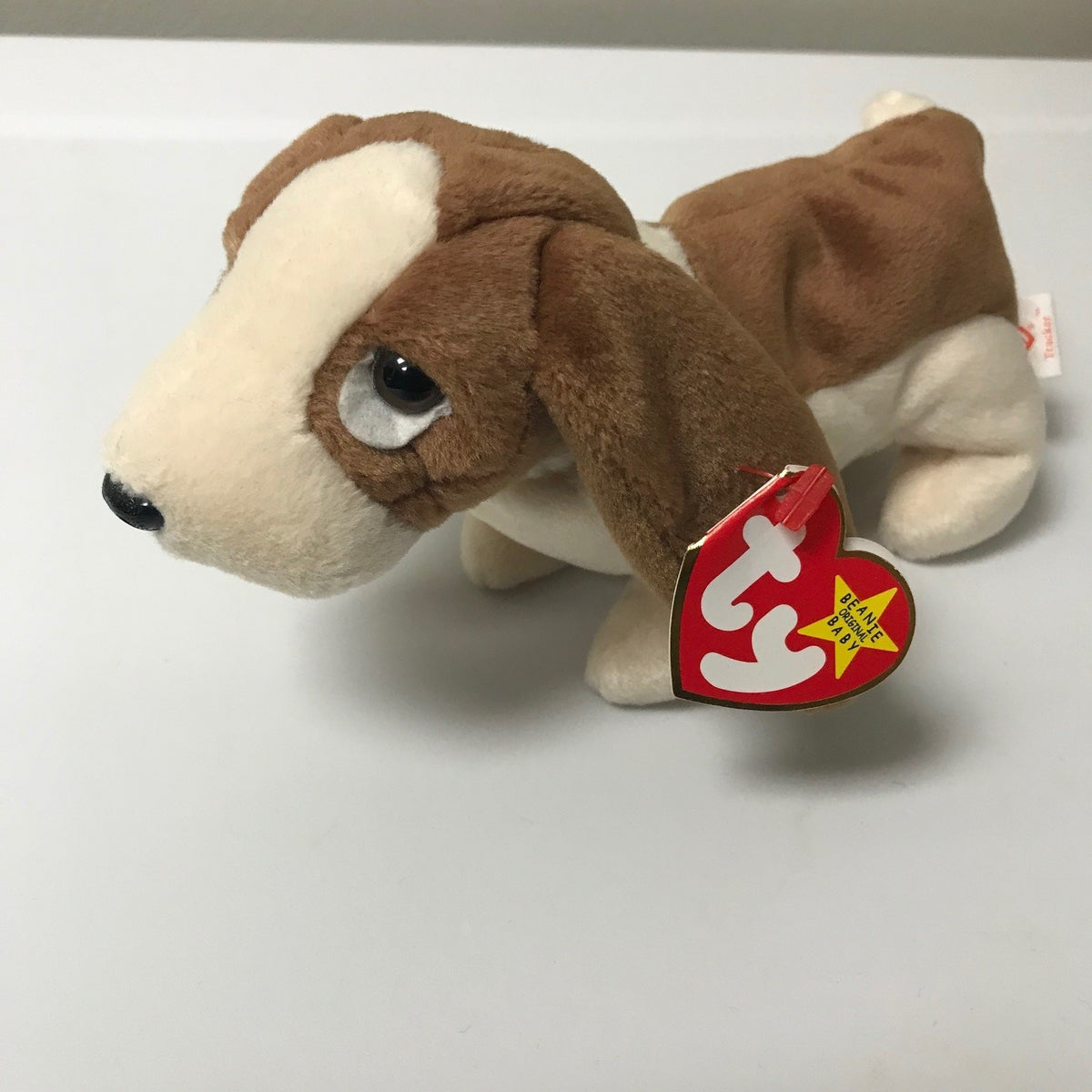 Ty Beanie Baby Tracker Basset Hound 1997 Plush Dog 9 Inch