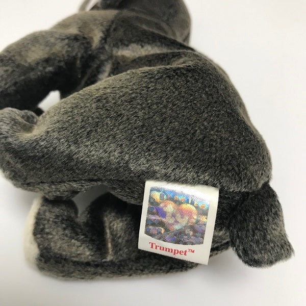 Ty Beanie Baby Trumpet Elephant 2000 Grey Plush with Tag
