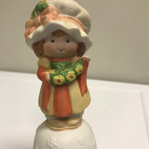 Vintage Collectible Porcelain Bell Miss Mitzie by Heartline Figurine 6in