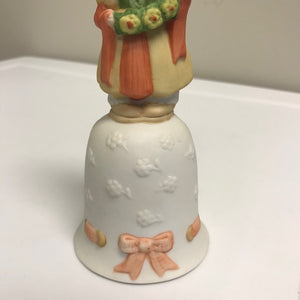 Vintage Collectible Porcelain Bell Miss Mitzie by Heartline Figurine 6in