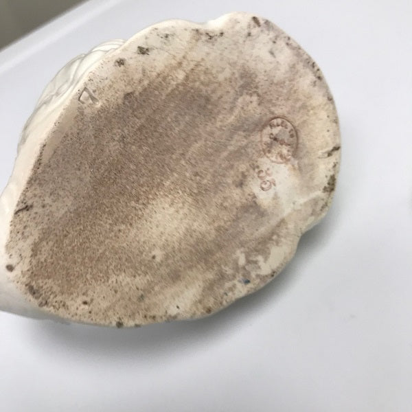 Vintage Czechoslovakia Green Lustre-Ware Ceramic Swan Teapot