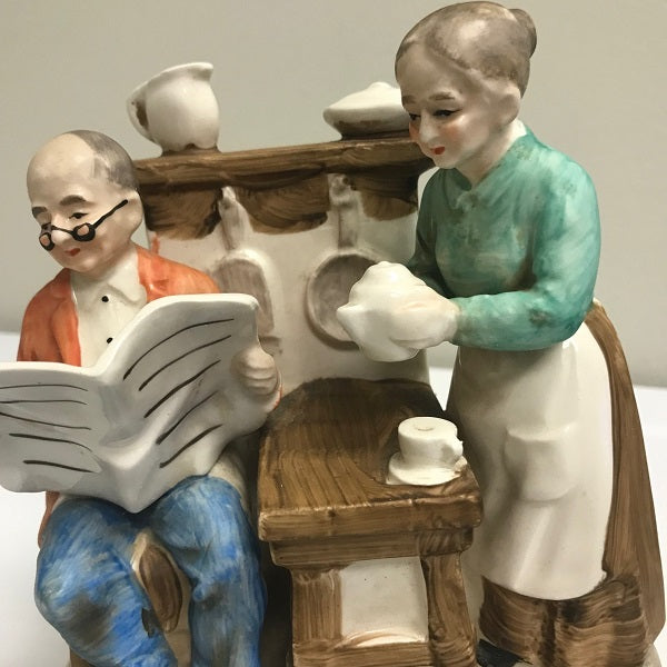 Vintage Grandpa and Grandma Music Box No Place Like Home