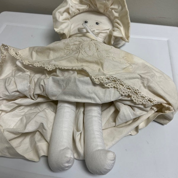 Vintage Handmade Prairie Doll Brush Arbor Doll by Char 1991