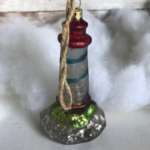 Vintage Lighthouse Christmas Tree Ornament Nautical Ornament