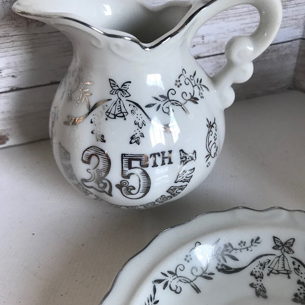 Vintage Norcrest Silver 25th Anniversary 3-Piece Gift Set