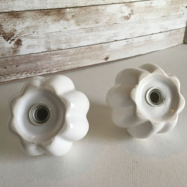 White Pumpkin Salt and Pepper Shakers