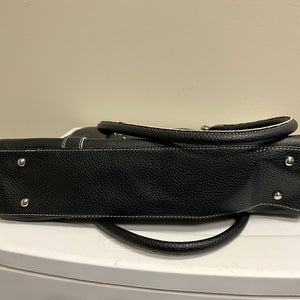 Wilson Leather Large Shoulder Bag Black Bag Two Straps