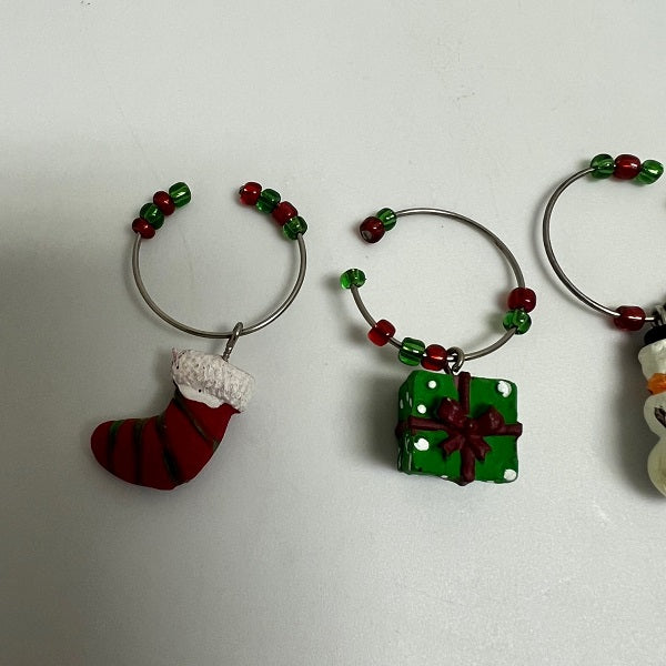 Wine Bottle Charms Christmas Charms For Bottle 6 Charms