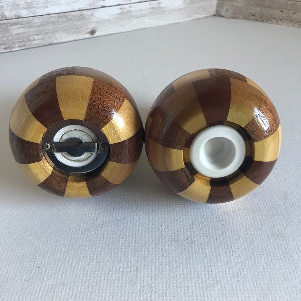 Wooden Pear Salt Shaker and Pepper Grinder