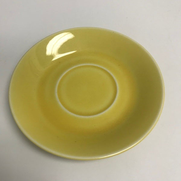 Yellow Saucer Collector Plate 4.5 Inch Dish 