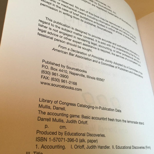 accounting paperback book