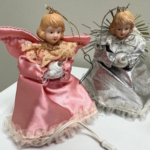 Vintage Angel Christmas Ornaments Lot of 5