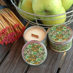 Apple Pie Soy Candle | Woodwick Candles for Fall-Chickenmash Farm