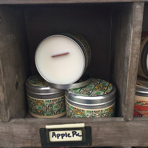 Apple Pie Soy Candle | Woodwick Candles for Fall-Chickenmash Farm