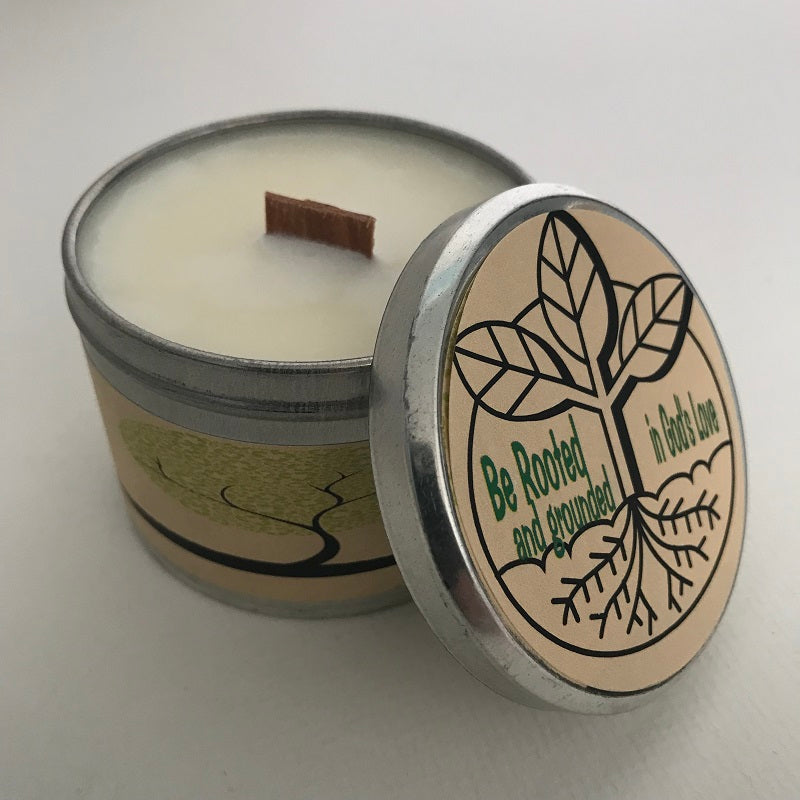 Be Rooted and Grounded In God's Love | Inspirational Candle | Pearberry Scent-Chickenmash Farm