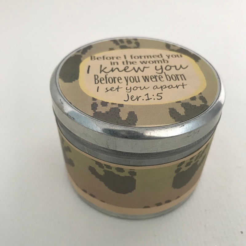 Before I Formed You In The Womb Inspirational Candle-Chickenmash Farm