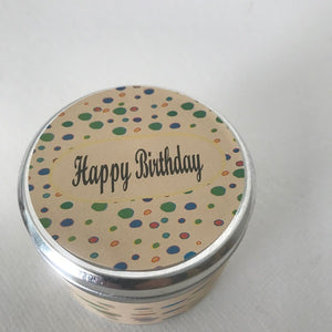 Happy Birthday Message Candle | Greeting Candle | Buttercream Cupcake-Chickenmash Farm