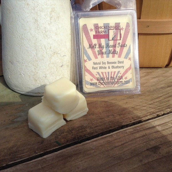 Red White & Blueberry Melt My Heart Tart | Candle Melt | Wax Melt-Chickenmash Farm