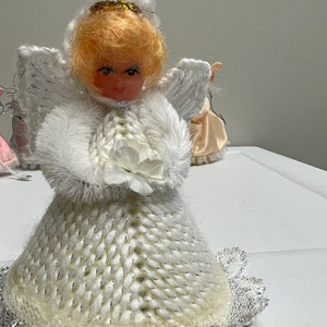 Vintage Angel Christmas Ornaments Lot of 5