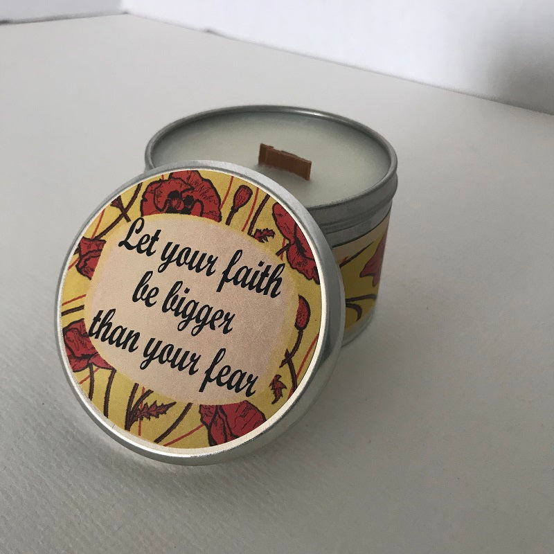 Let Your Faith Be Bigger Than Your Fear | Amazing Grace Candle-Chickenmash Farm